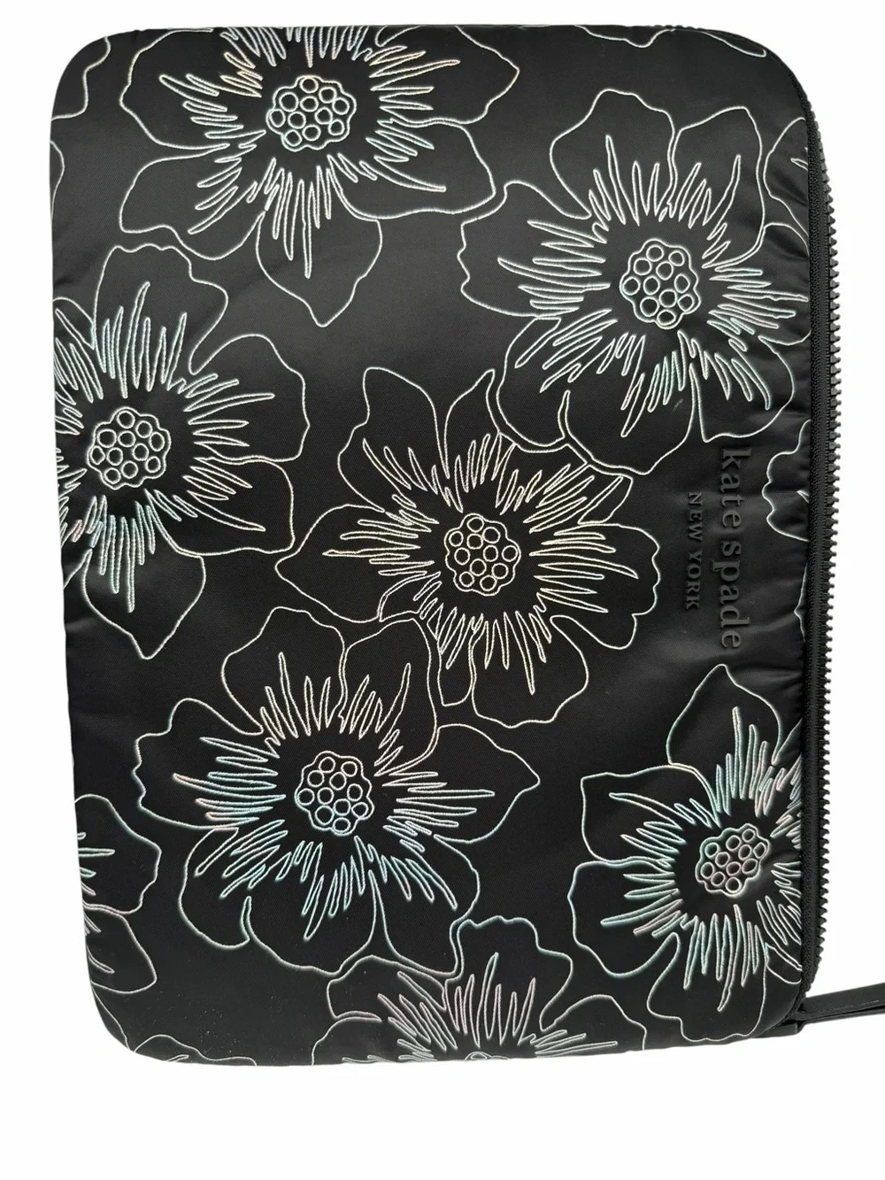 Kate Spade New York Black 13” Padded Laptop Sleeve Zip Case